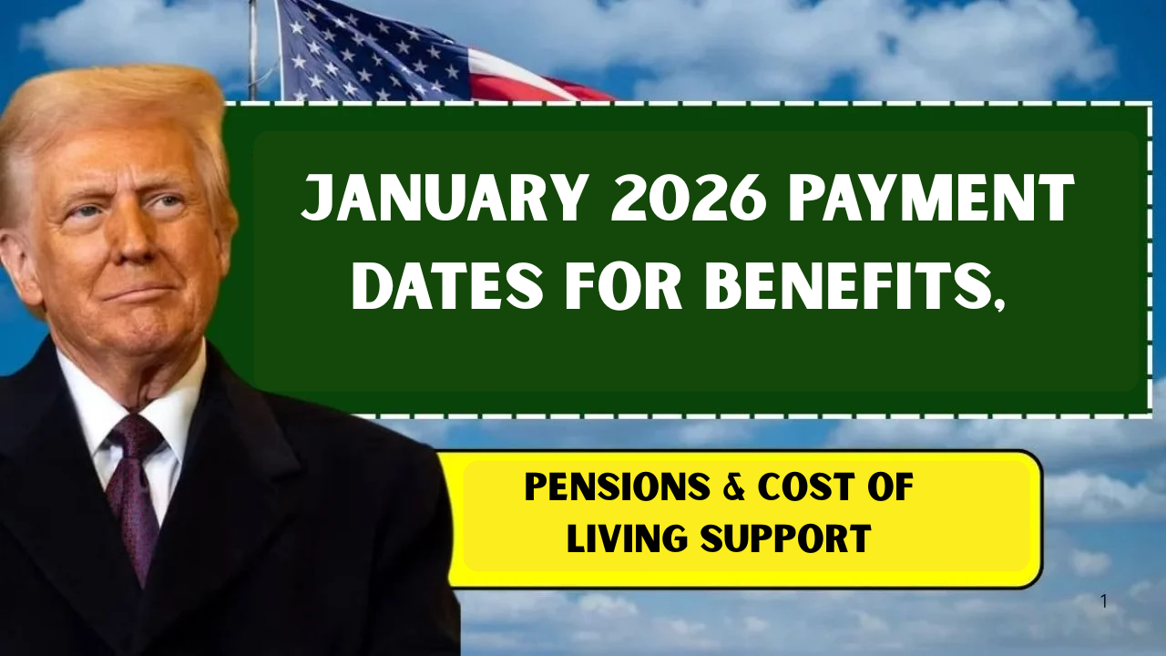 January 2026 Payment Dates for Benefits, Pensions & Cost of Living Support