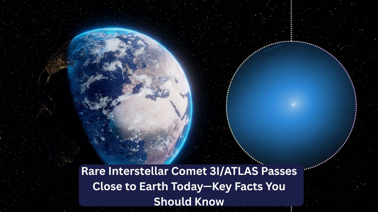 Rare Interstellar Comet 3I/ATLAS Passes Close to Earth Today—Key Facts You Should Know