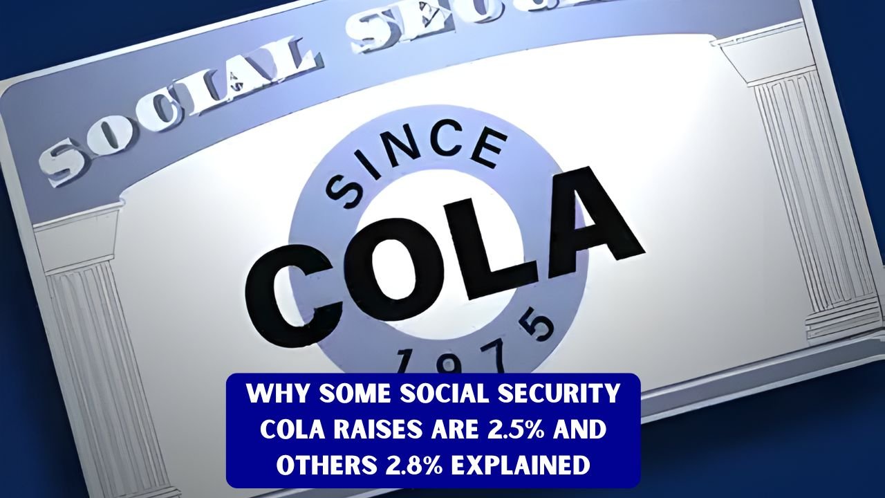 Why Some Social Security COLA Raises Are 2.5% and Others 2.8% Explained